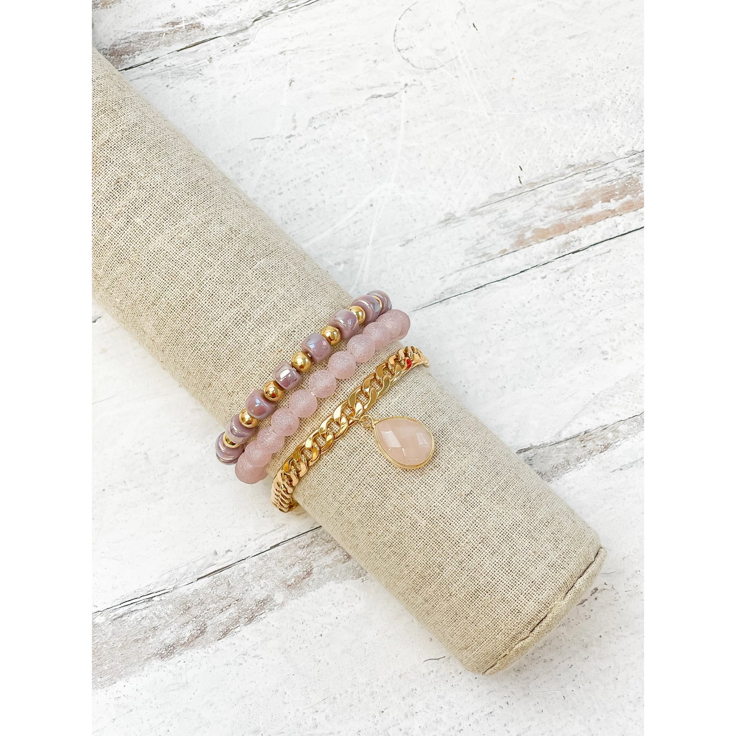 Periwinkle Mixed Bracelet Stack