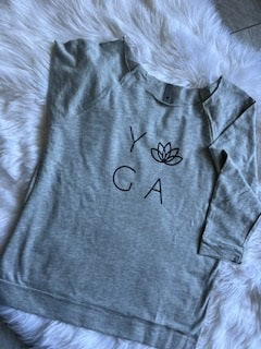 YOGA Sweatshirt in Heather Grey